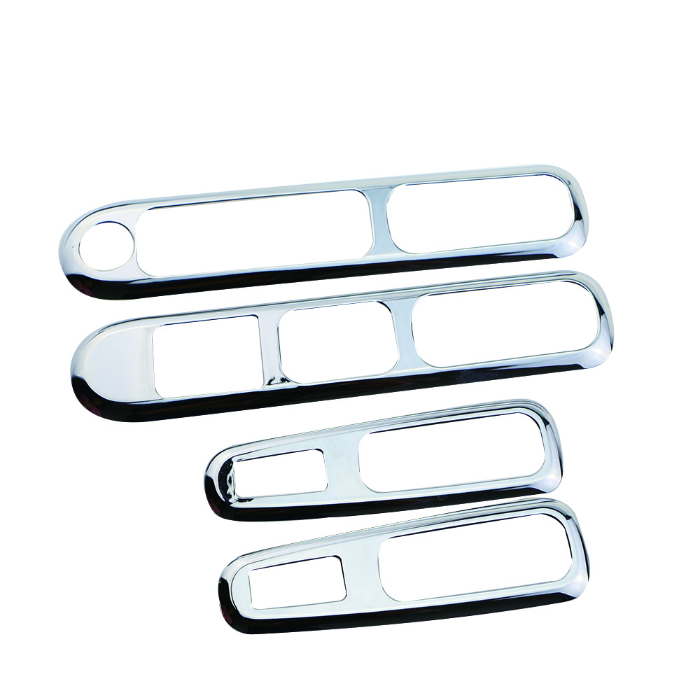 4 Stücke ABS Chrom Auto Fensterheber Panel Abdeckung Trim für Peugeot 3008 2013 2014 2015 2016 Dekoration Aufkleber Innenzubehör – Detail 1