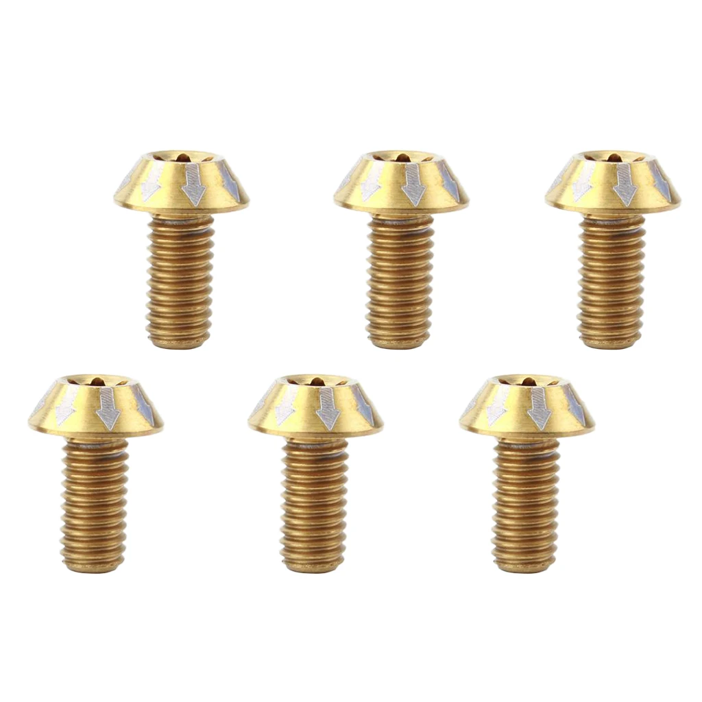 6 Count Bike Disc Rotor  Rotor Screws Replacement M5 X14 Mm