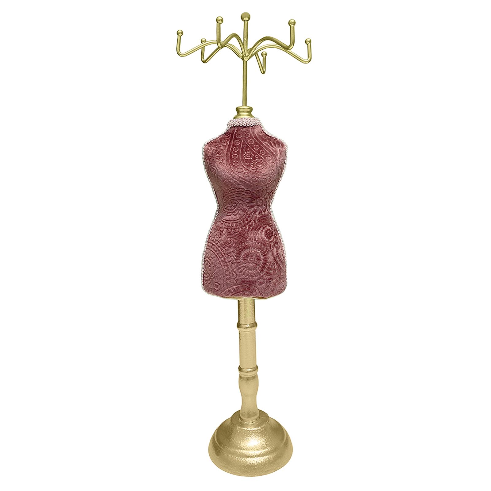 Jewelry Holder Stand 3D Decoration Human Model Presentation Antique Velvet Display for Bracelet Showroom Countertop Home Shelves