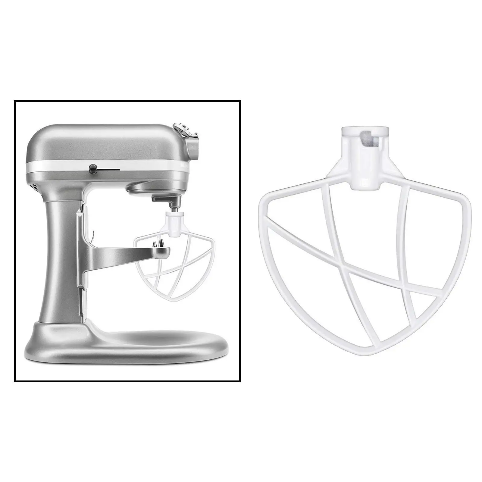 6 Qt Kitchen Coated Flat Beater Stand Mixer Attachments Household Cooking