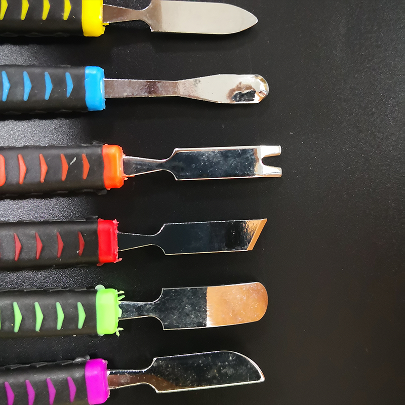 Edelstahl neugierige Öffnung Reparatur-Tool-Kit für Handy-Notebook Doppel köpfe Metall Spudger Handwerkzeuge-Sets 6 teile/satz – Detail 7