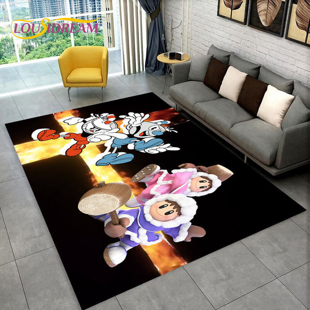 Cuphead Ms Chalice Game Anti-Slip Doormat Living Room Mat Boy Floor Carpet  Welcome Rug Indoor Decor - AliExpress