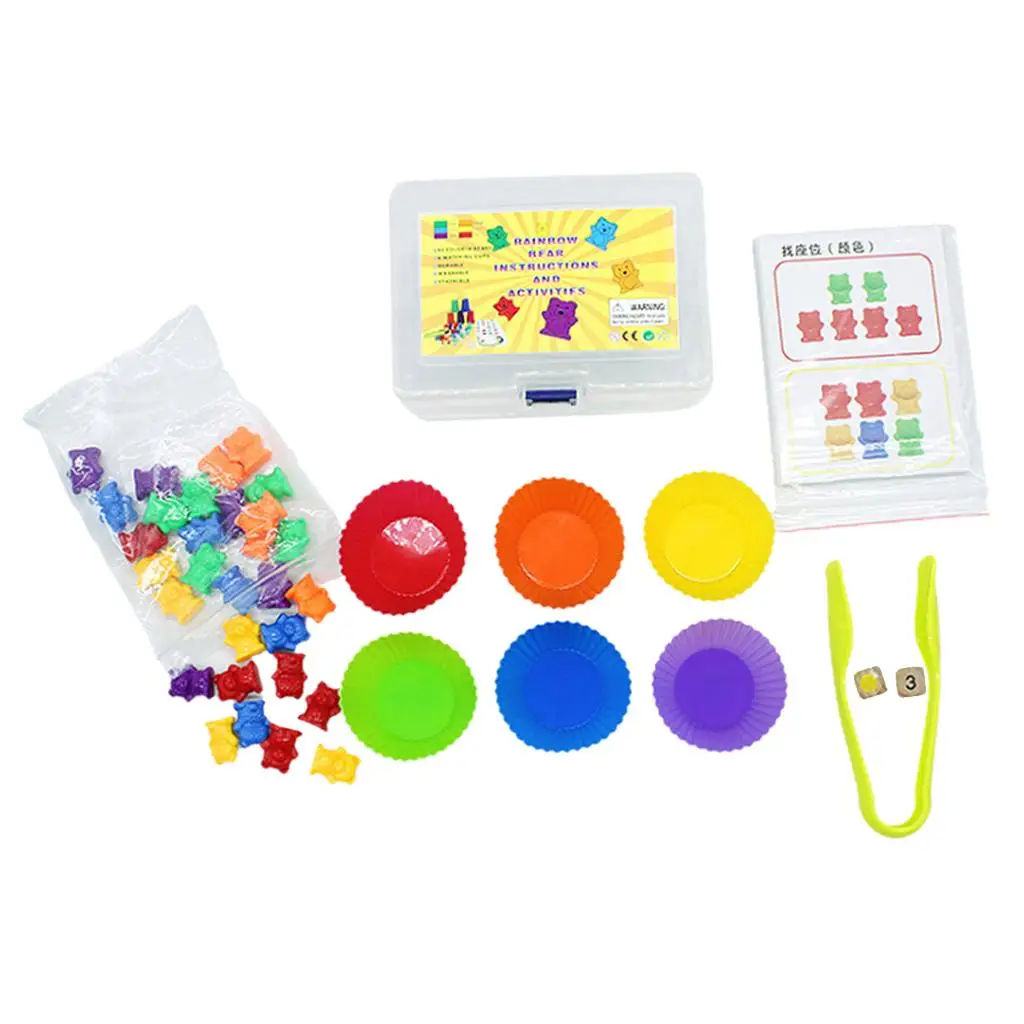 Children Counting Sorting Bears Kit Matching Game Fun Math Educational Toys