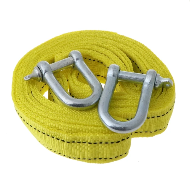 5 Tons Car Tow Cable Towing Strap Rope with Hooks Emergency Heavy