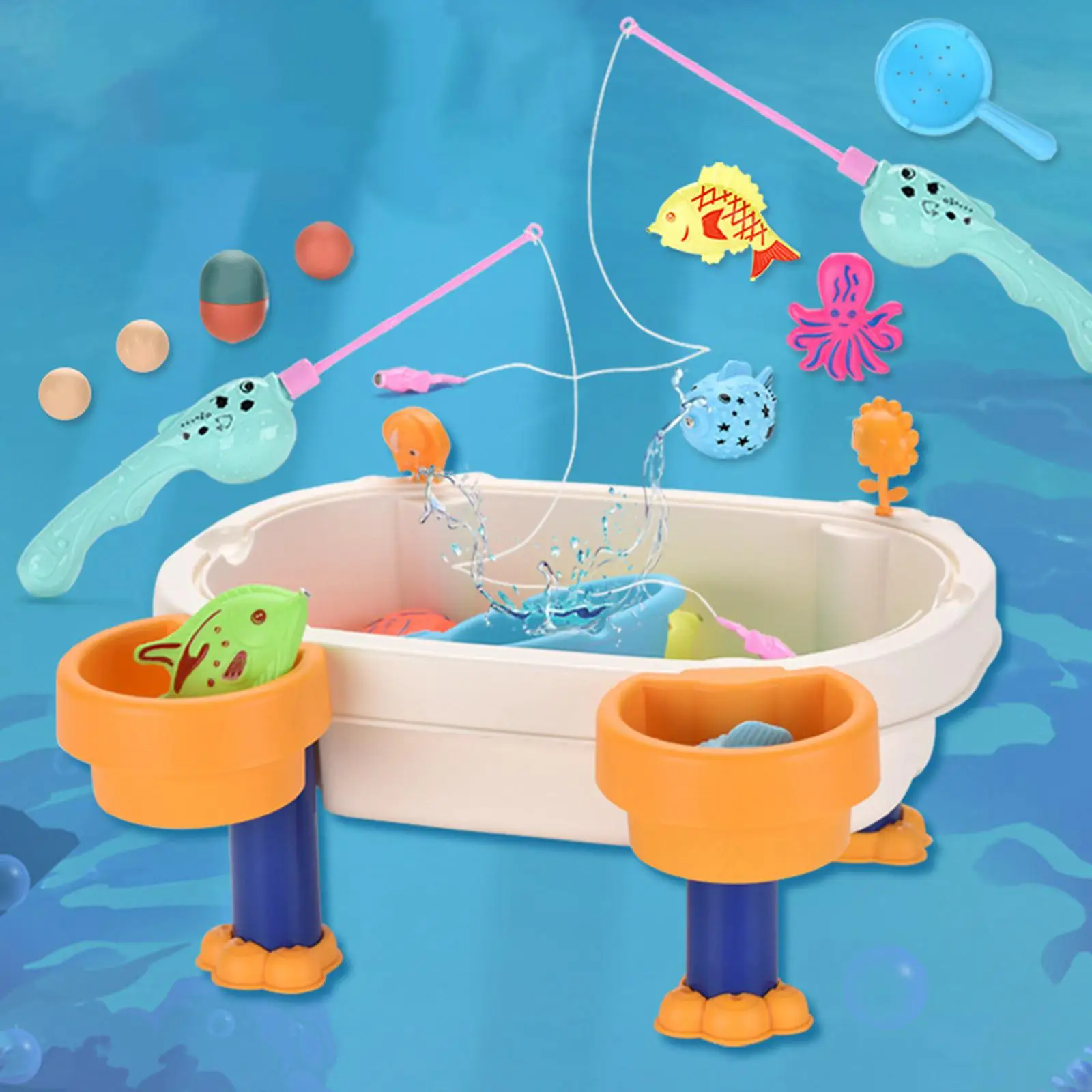 Funny Fishing Table Toys  Sand Early Education Toy Set Gift for Kids