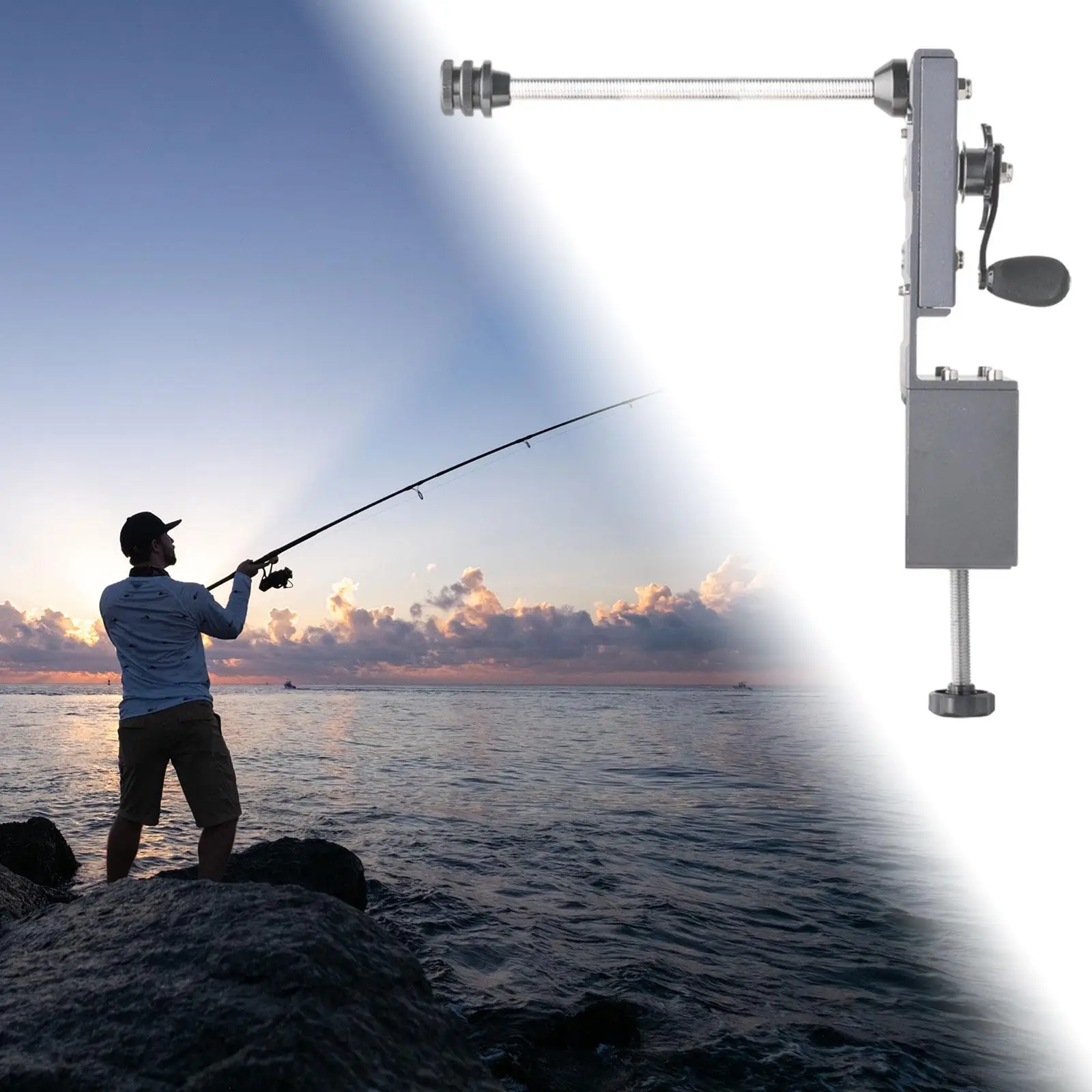 Fishing Reel Winder Protable Lure Reel Winder for Outdoor Picnic Equipments