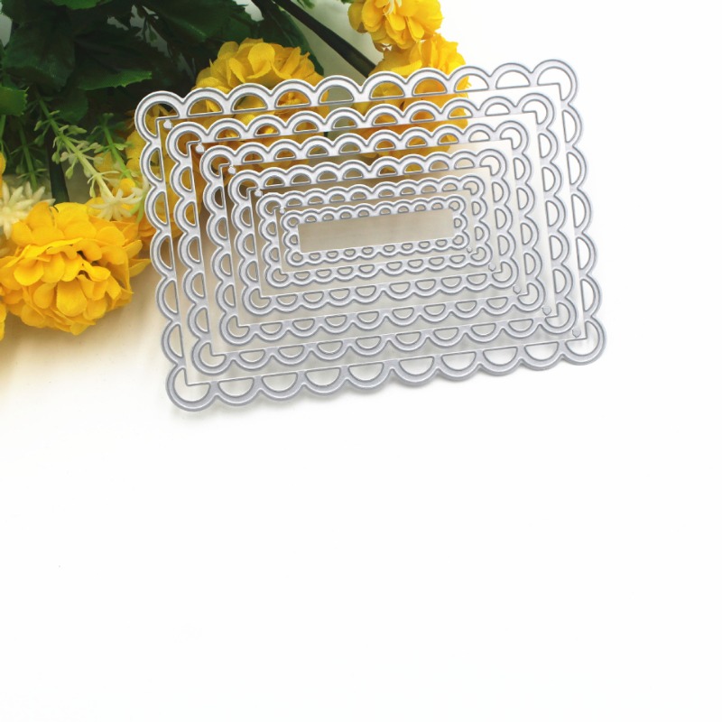 Description Picture 2 of itemDIY Die Scrapbook Metal Etching Die Multilayer Lace Greeting Card Carbon Steel Embossing Die