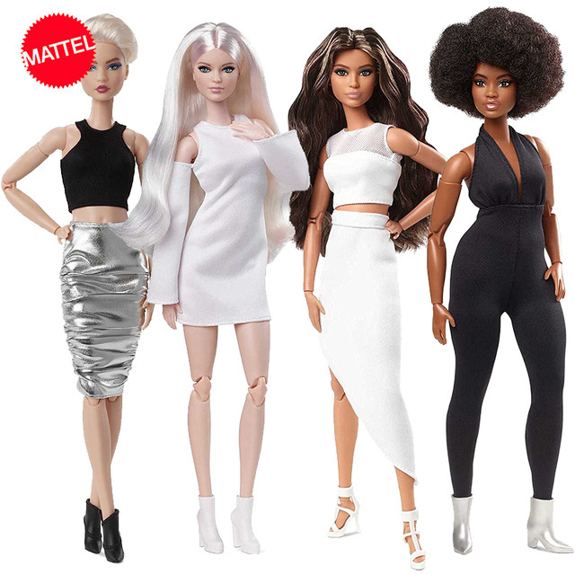 Mattel Barbie Signature Dolls for Girls Semelle haute Robe blonde et blanche Bottes a plateforme Herb D Toys Collection Cadeau d anniversaire Original AliExpress