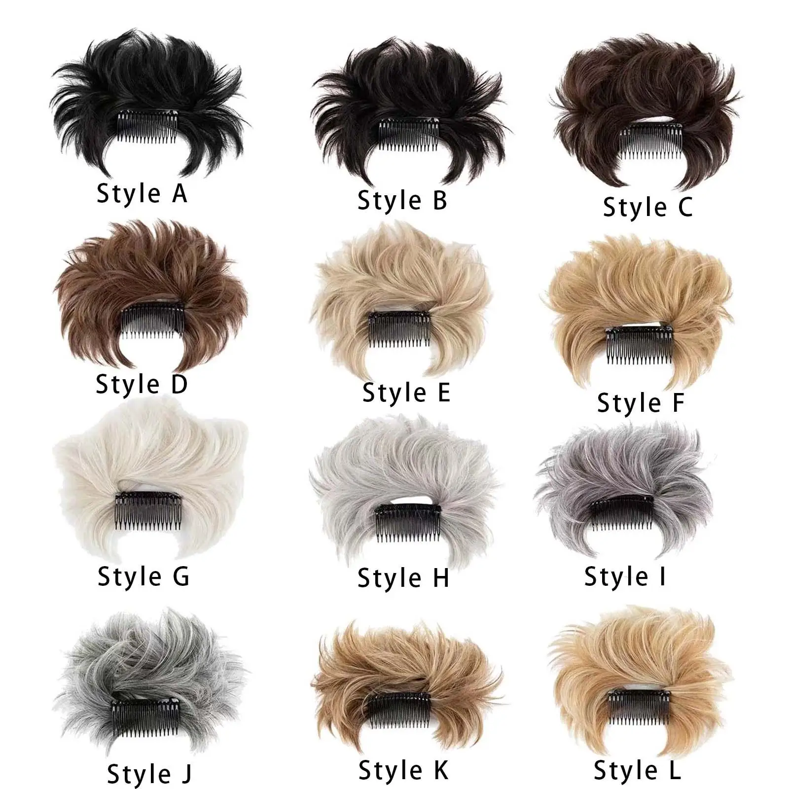 Side Comb Hair Messy Buns Hair Bun Extension Women Messy Bun Hairpieces for All Hair Types Styling Long Hair Thick Hairs Party