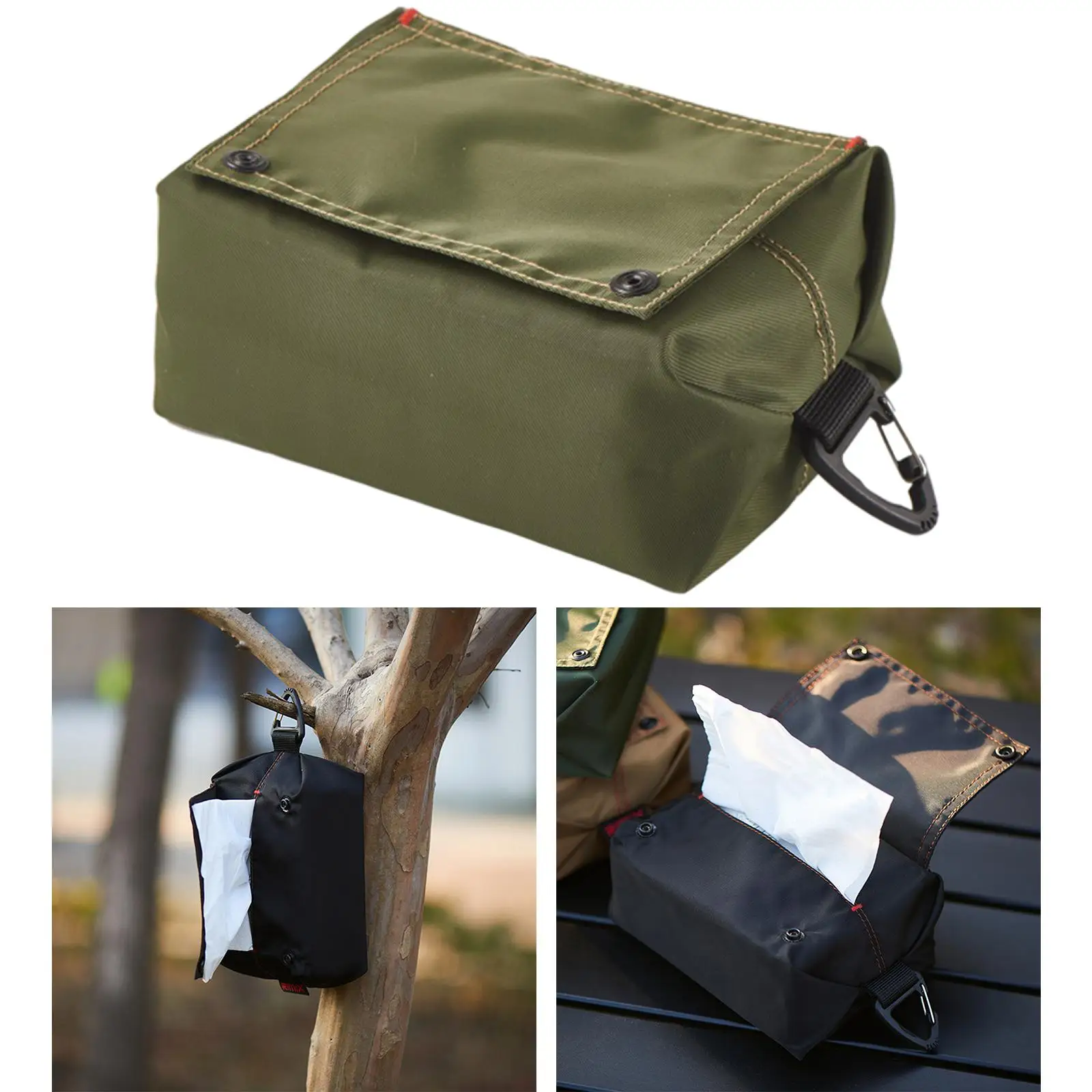 Waterproof Oxford Fabric Outdoor Camping Tissue Box Cover Kitchen Bathroom Office Home Car Travel Hiking Tent Napkin Paper Case