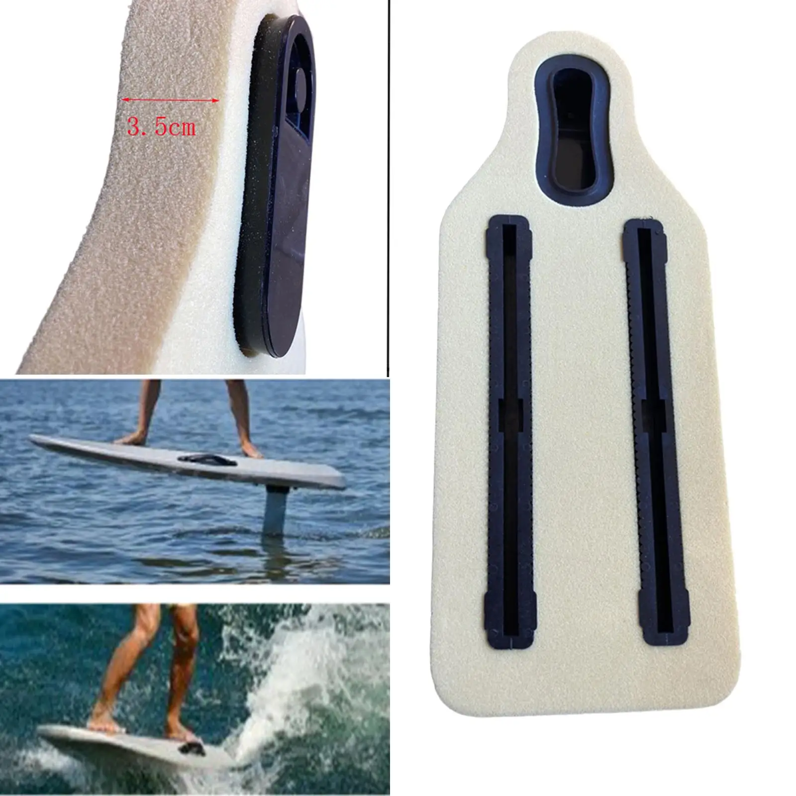 Surfboard Fin Box with Groove Foam PVC Handrail Professional Reinforced for