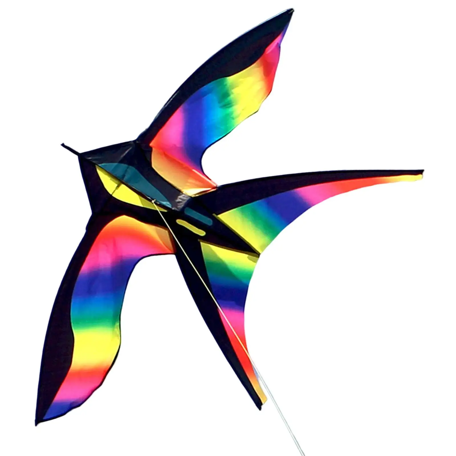 Colorful Bird Kite Swallow Kite Easy to Fly Huge Wingspan Single Line Giant for Garden Outdoor Kids Adults Activities Games