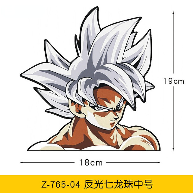 Criativo adesivo de carro bebê a bordo decalques para dragonball goku  desenho animado estilo do carro jdm auto acessórios vinil, 15cm - AliExpress