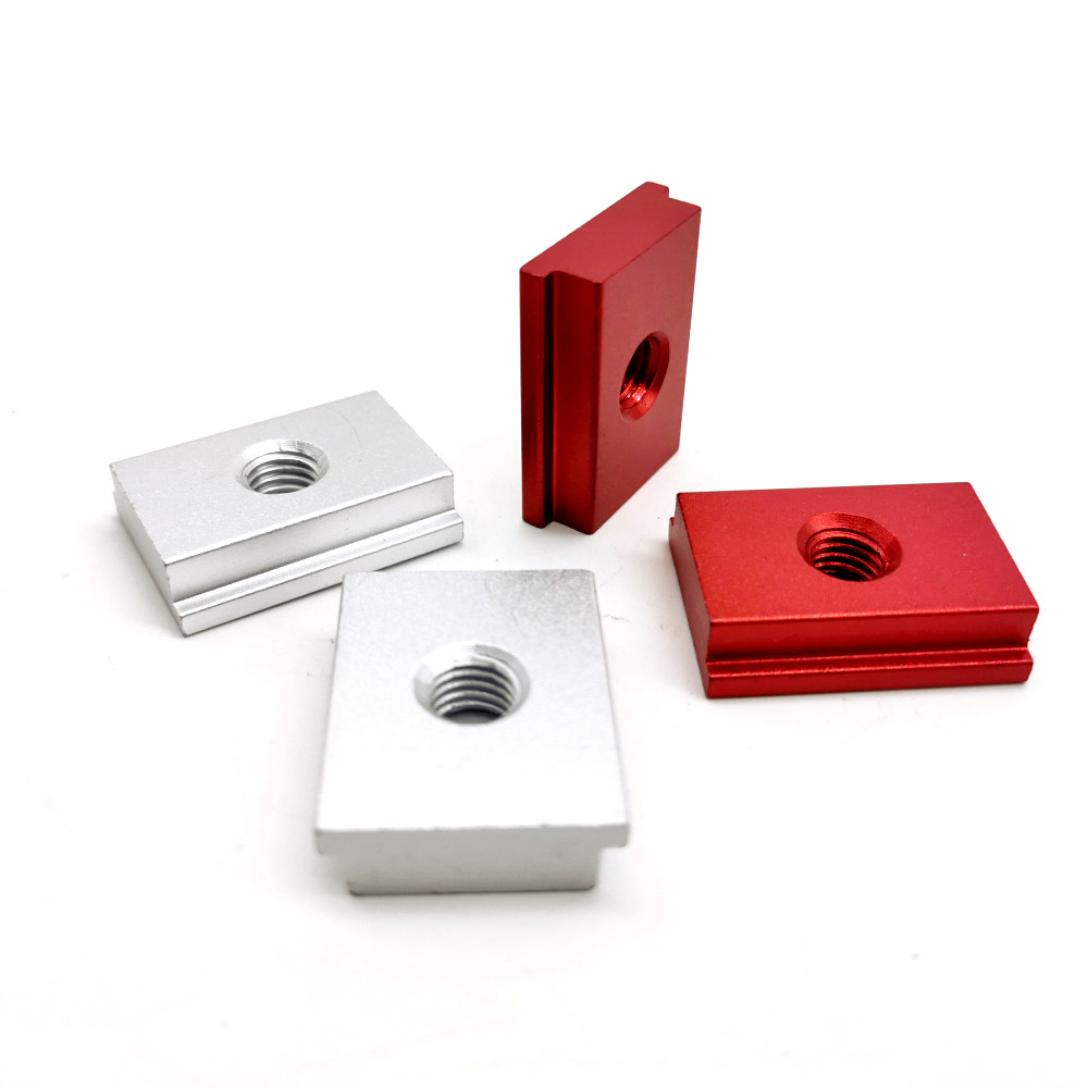 M6 M8 T-Schlitzmutter T-Schiene Slider T-Block Vierkantmuttern für Holzbearbeitungswerkzeug Jigs Schraube Schlitzverschluss Aluminiumprofil – Detail 5