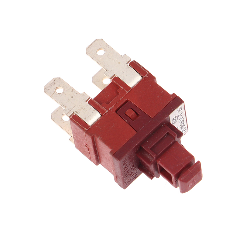 Power Switch Push Button KAN-L5 P12-2 Switch 8A 250VAC 2/4pin Self-locking for Water Heater Vacuum Cleaner