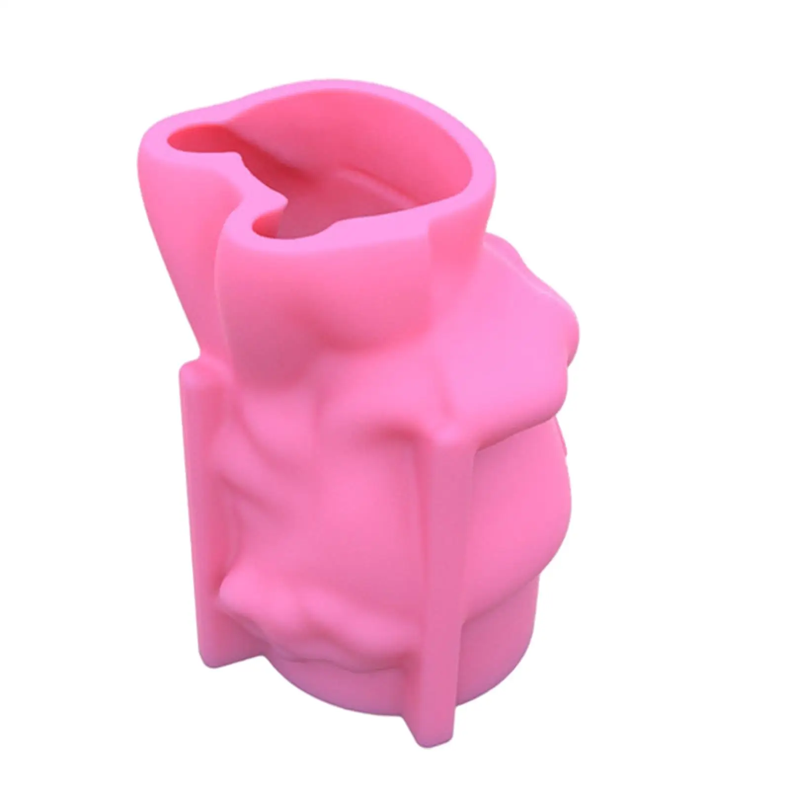 Cute Girl Silicone Mold Epoxy Resin Casting Flower Pot Mould Concrete Vase Succulent Pot Pen Holder Mold Chocolate Cookie Decor