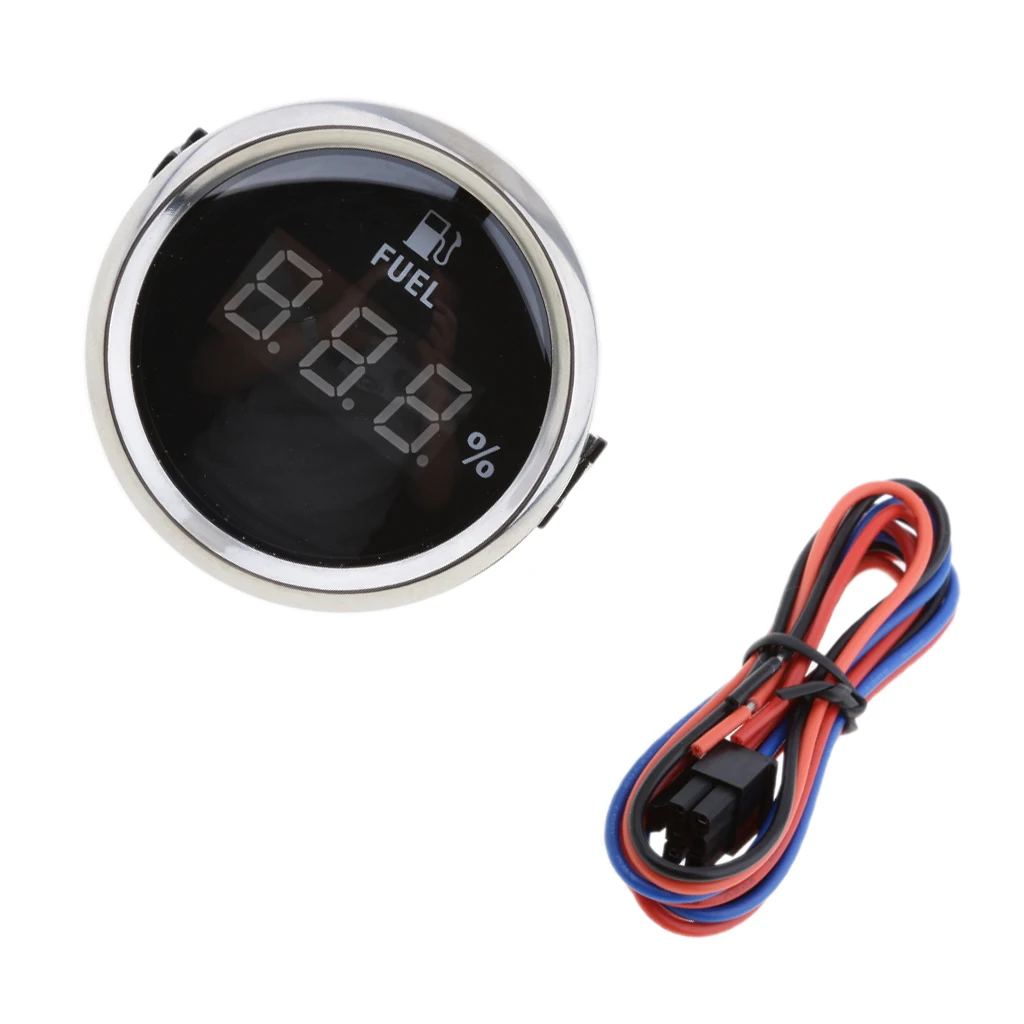 2 inch 52mm Marine Fuel Tank   Meter Indicator 0-190 ohm with LEC