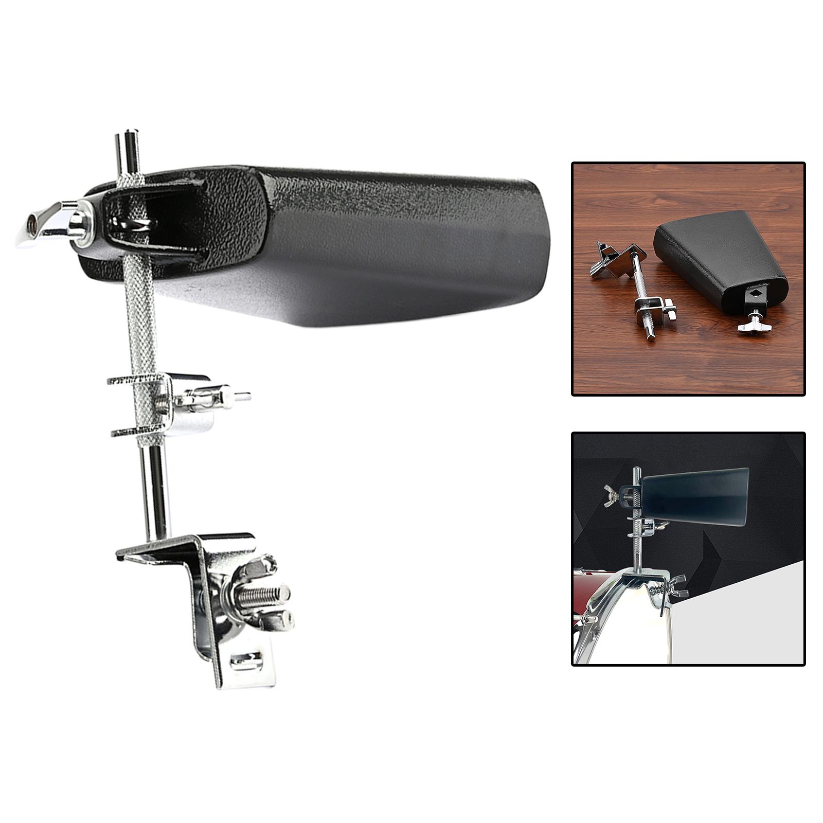 Metal Cowbell with Cowbell Clamp Drum Accessory Musical Instruments Accessories