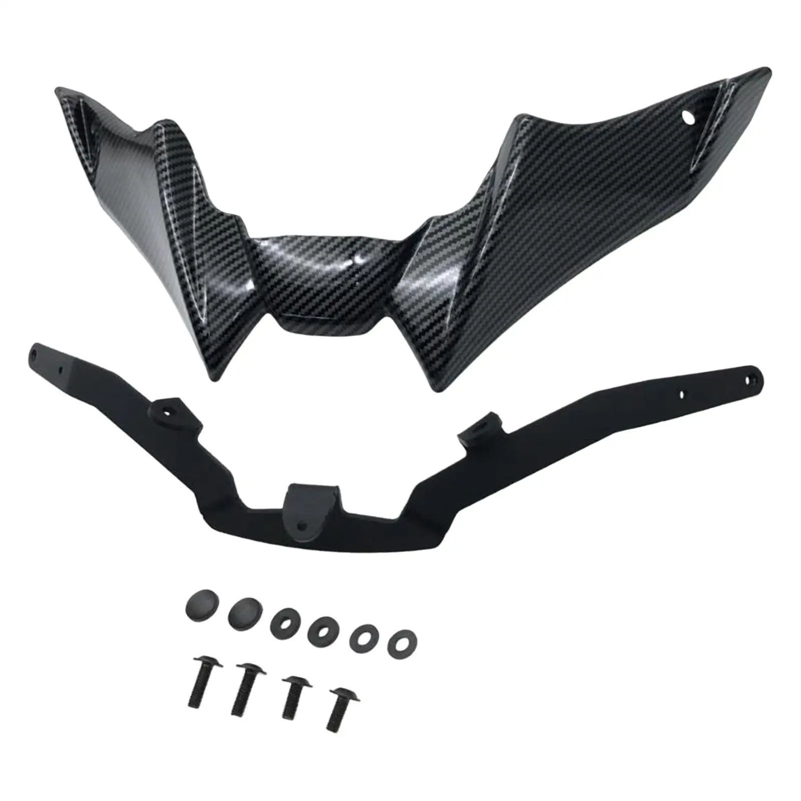Front Headlight Bracket Replaces Upper Fairing Stay Bracket Front Nose Spoiler Wing Fairing Cowling for MT-09 V3
