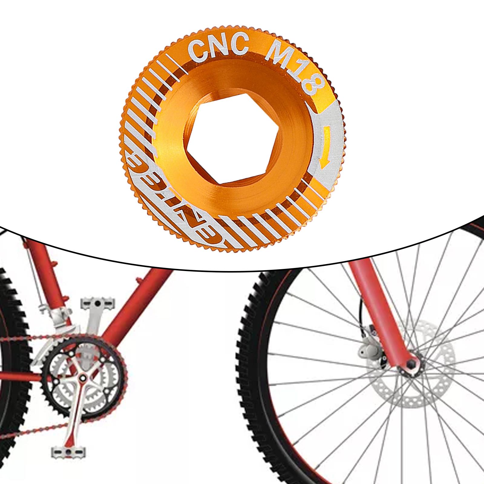Bicycle M18 Crank Arm Cover Hat BMX Bike Chainwheel Crankset Bolt Threads Cycling Crank Arm Fixing Bolt Accessories Gear