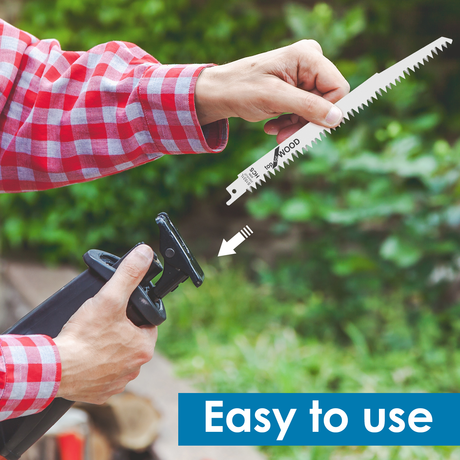 Description Picture 5 of item12Pcs Reciprocating Saw Blade 6/9 Inch 6/5TPI High Carbon Steel Pruning Saw Blade Sharp Fast Cutting Saw Blade Woodworking Tool