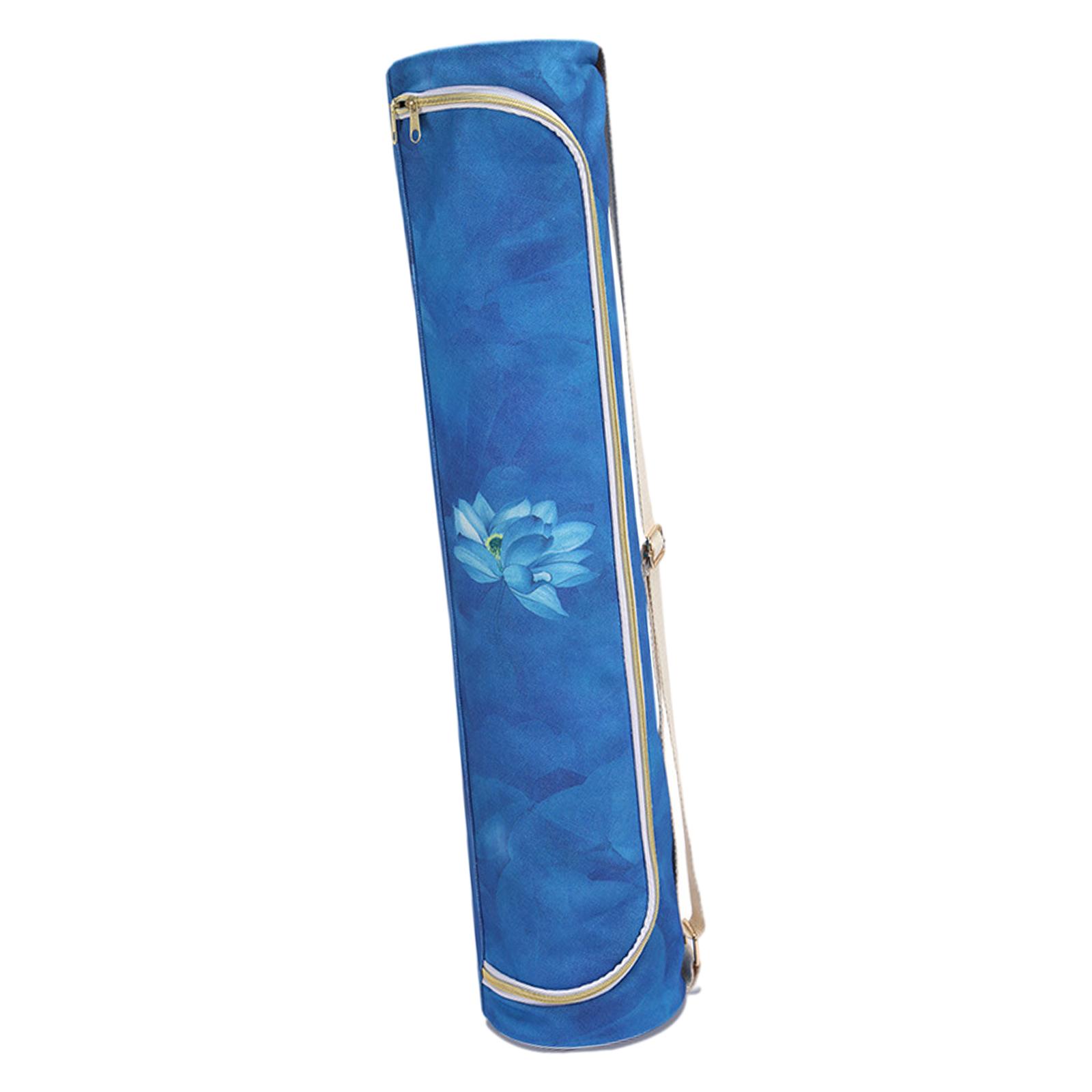 Yoga Mat Bag Fashionable Smooth Zipper Durable Multifunctional with Adjustable Shoulder Strap Lightweight Workout Shoulder Bag