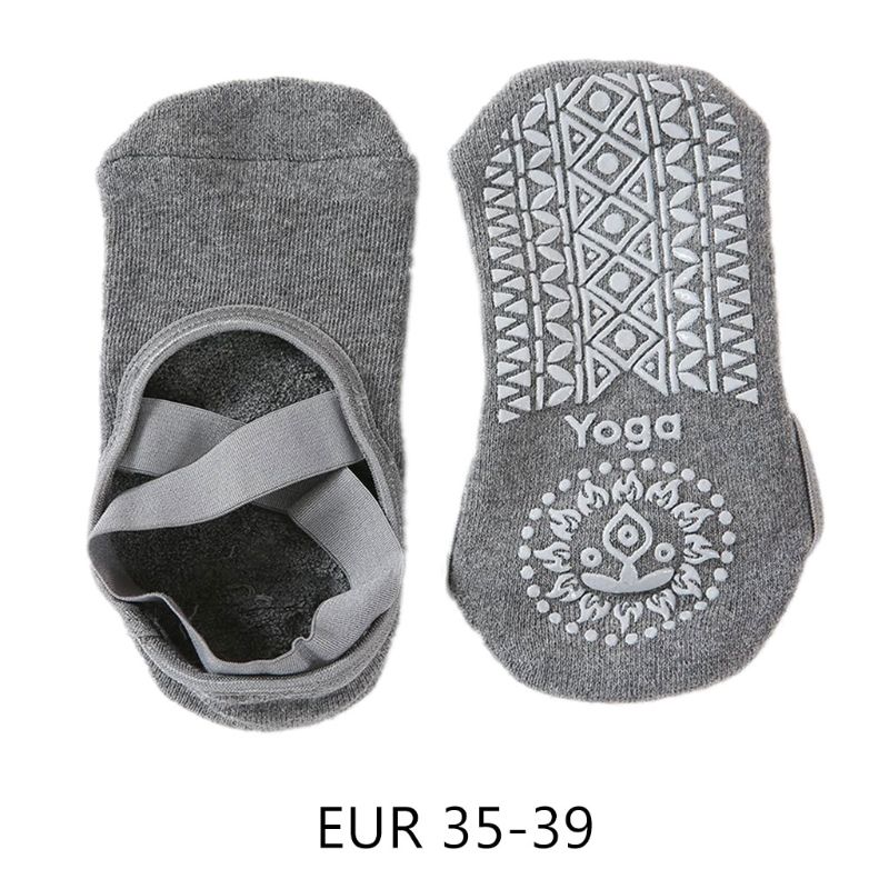 Chaussettes de yoga coordonnantes pour femmes - Red Wine[B2] Blanc
