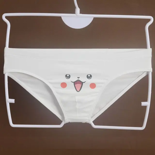 Pokemon Pikachu Men's Panties Underwear Cartoon Anime Print Breathable Man  Briefs Underpants Fashion Comfortable Male Underwear - Fantasy Figurines -  AliExpress