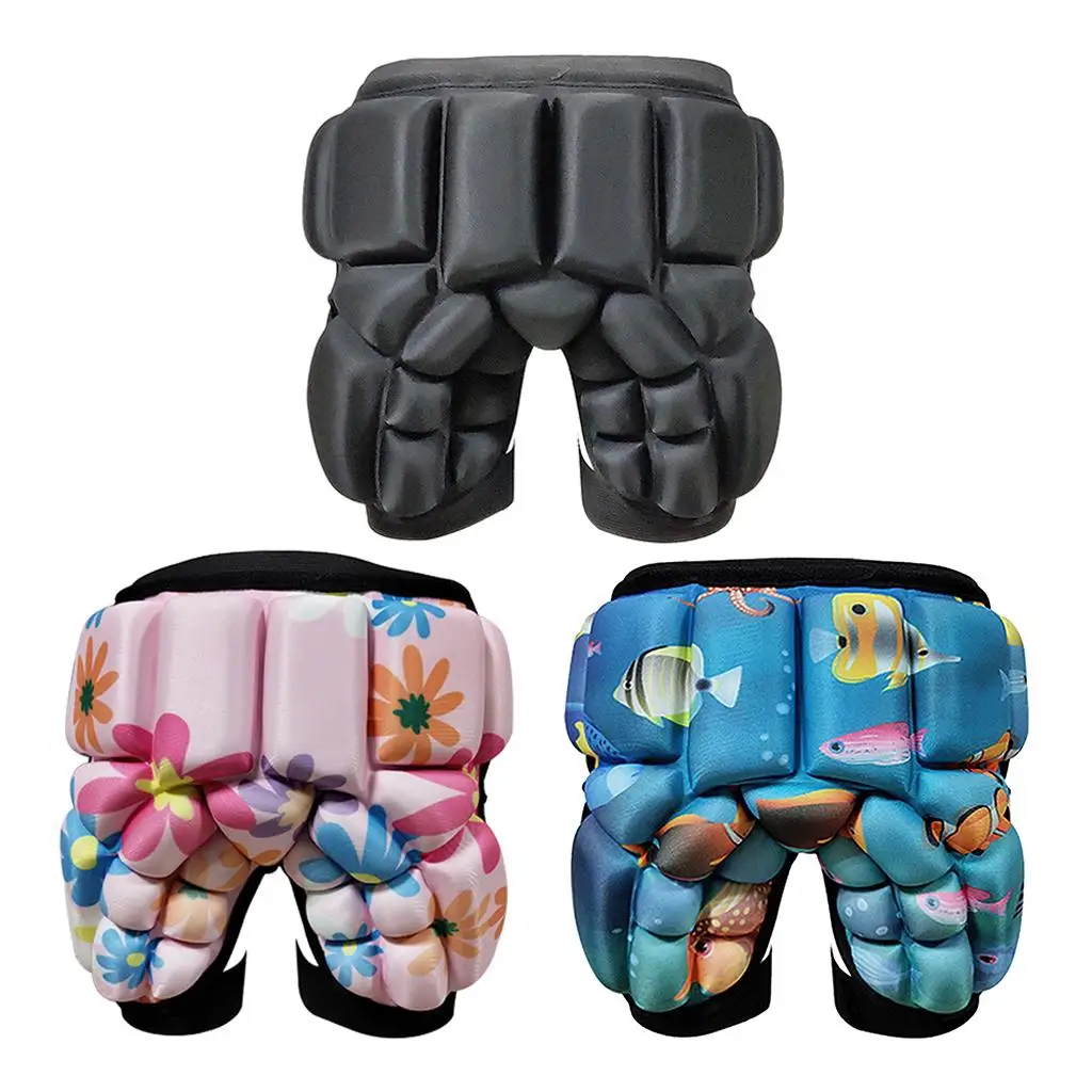 3D Padded Hip ive Pad Guard Short Pants for Kids Child   - 3 Colors Available
