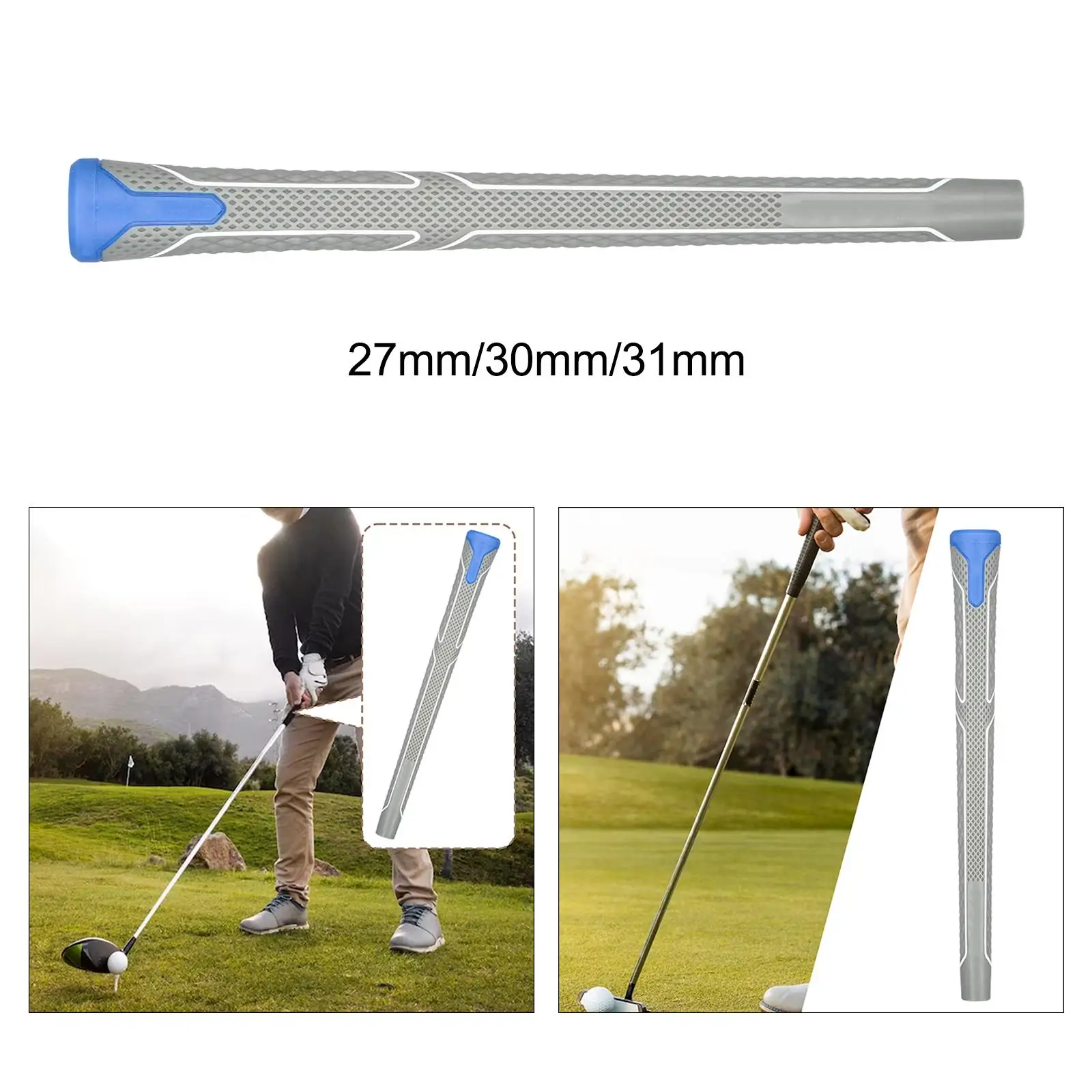 Rubber Golf Grips Golf Swing Trainer Golf Shaft Grips Wrap Golf Club Grip for Practice