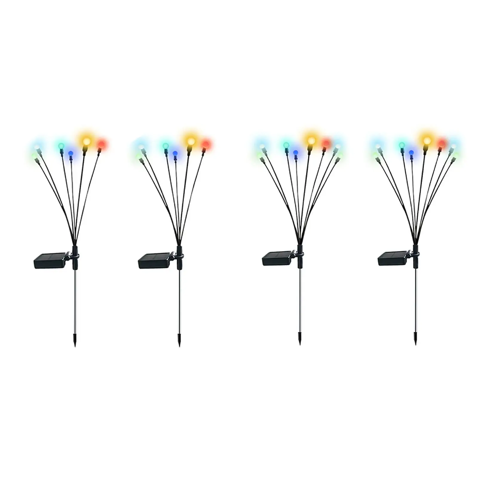 Solar Lights Waterproof Multi Color Ornamental Lights Swaying Light Decorative Lamp Stake for Yard Outdoor Pathway Garden