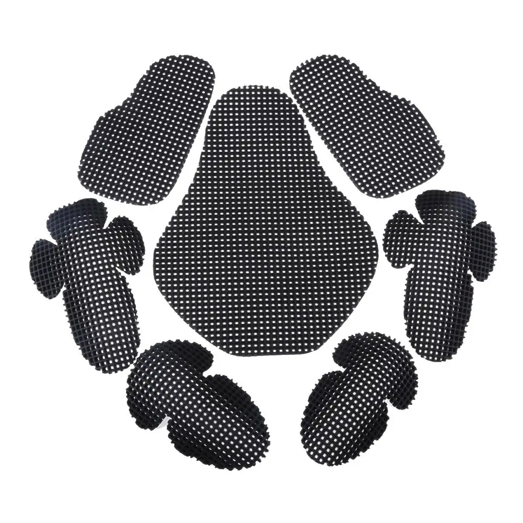 7PCs Removable Body Protective Gear Set Foam Pads for Motorcycle Cycling Biking
