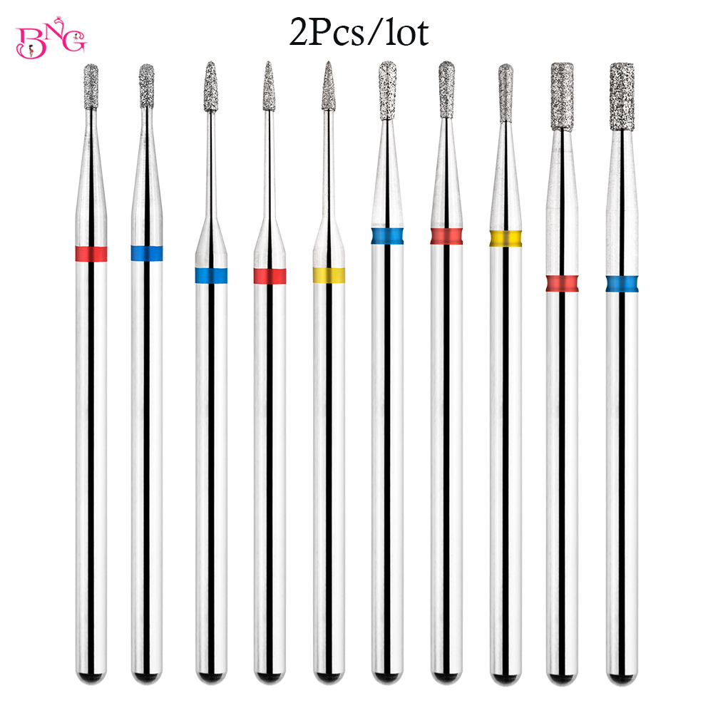 Best of BNG 2Pcs Safety Nail Drill Bits Diamond Manicure Drill Bit Cuticle Remover 3/32" For Electric Nail File Machine Small Nail Bits Reviews & Tips