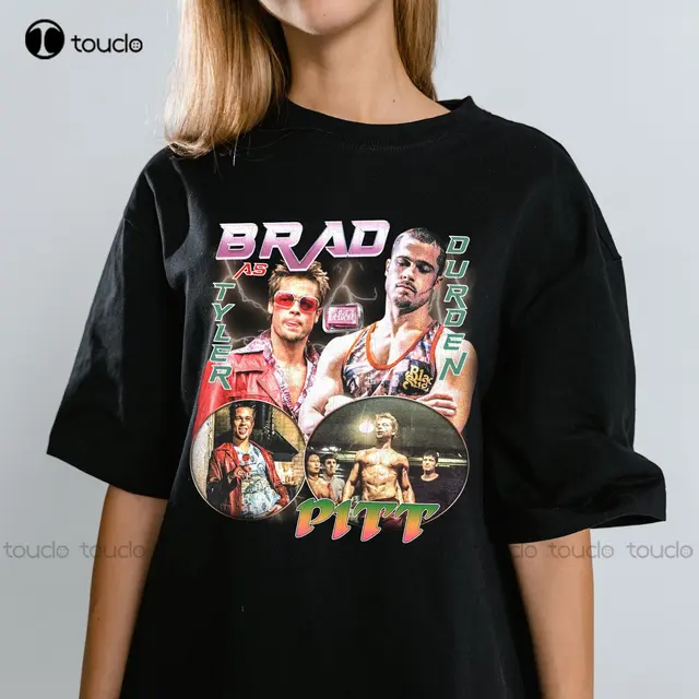 Brad Pitt T-Shirt Brad Pitt Shirt Brad Pitt Sweatshirt Brad Pitt Fight Club  Vintage 90S Christian Tshirts Women Xs-5Xl
