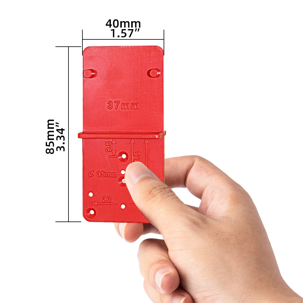 Scharnier Loch Bohren Guide Positionierung Mark Vorlage 26/35/40mm Hing Installation Jig Tür Schrank Scharnier Loch locator Holzbearbeitung – Detail 4