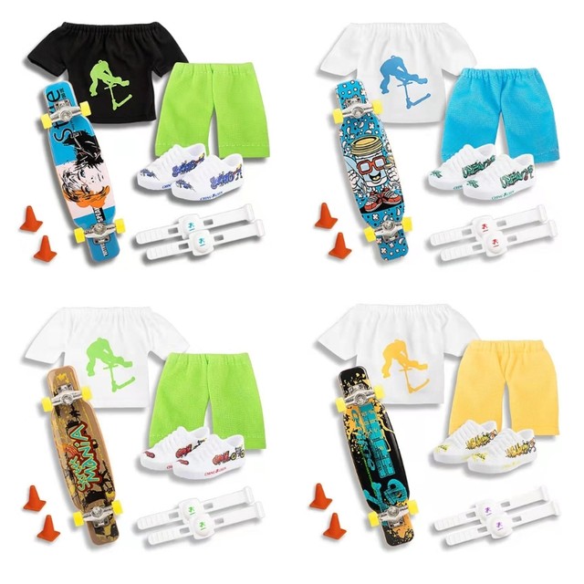 Dedo Skate Dedo Scooter Brinquedo Dedo Skates Com Calças Sapatos E  Ferramentas Mini Skate Dedo Brinquedo Para O Presente - Skates E Bicicletas  De Dedo - AliExpress