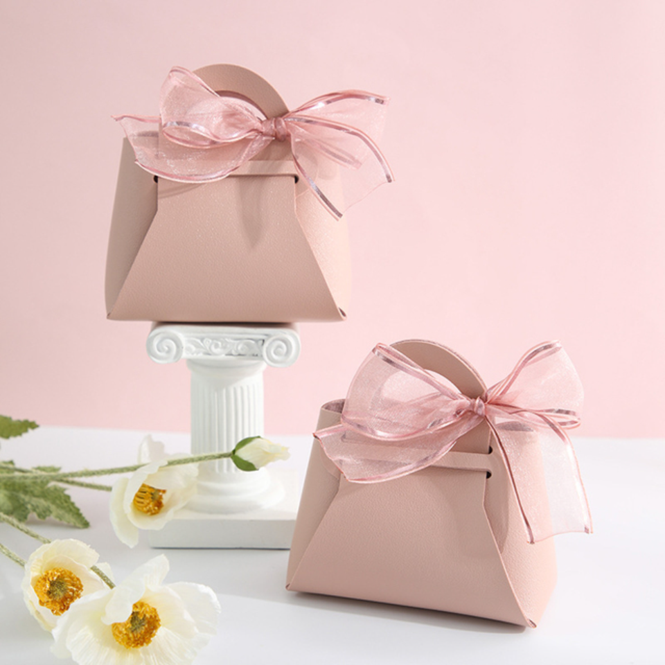 3PCS Leather Favour Bags with Scarf – Wedding Party Decoration, Baby Shower, Ramadan, E... - SKU LFB02117 - UGI Packaging