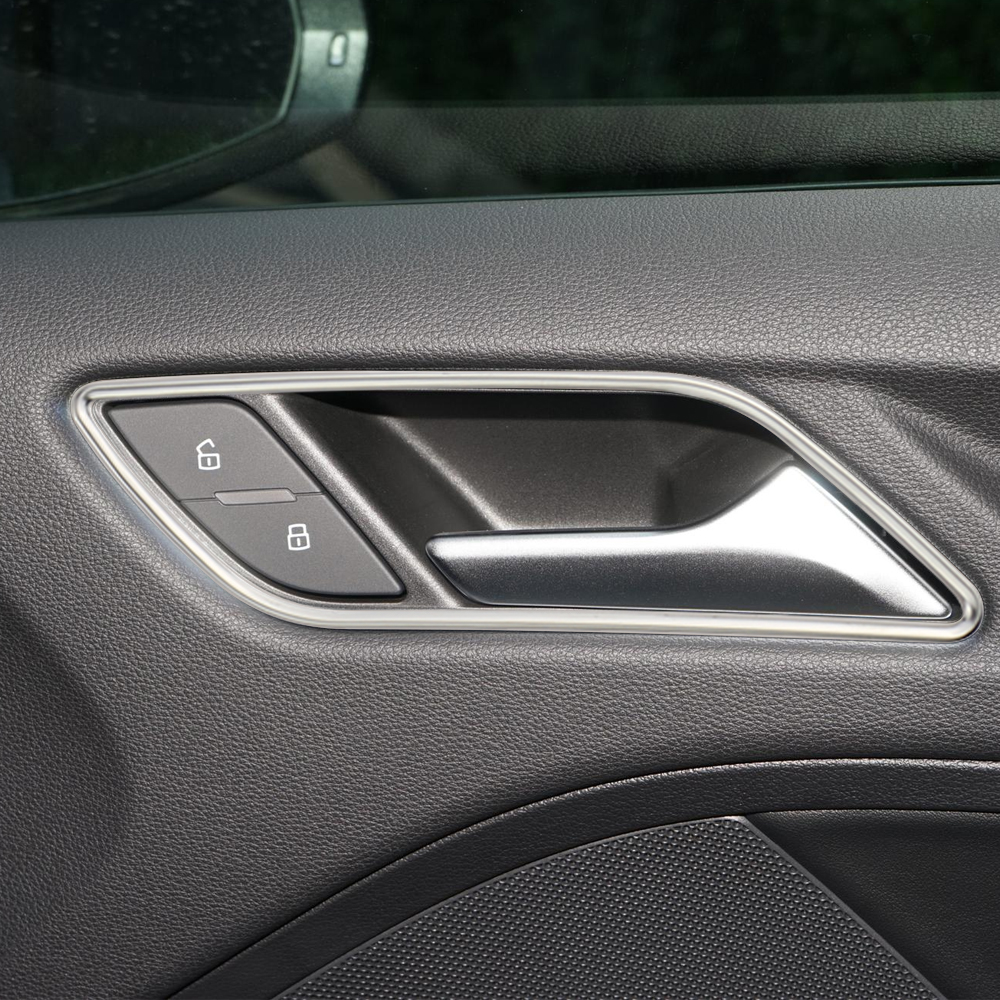 4 Teile/satz Edelstahl Auto Türgriff Dekoration Trim Ring Aufkleber Fall für Audi A3 8V 2013-2019 Aufkleber zubehör – Detail 3