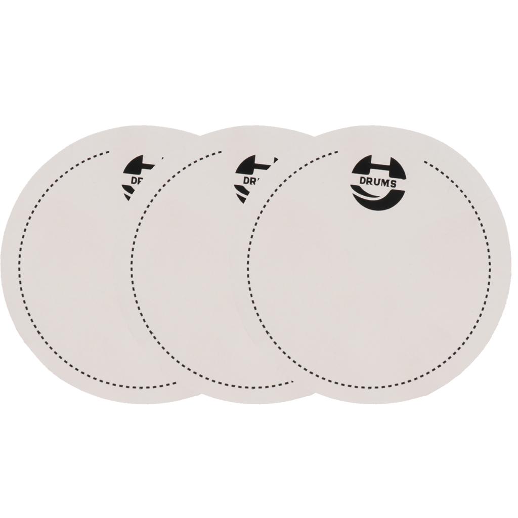 3x White  Pedal Patch for Bass Drum Percussion Instrument Lovers