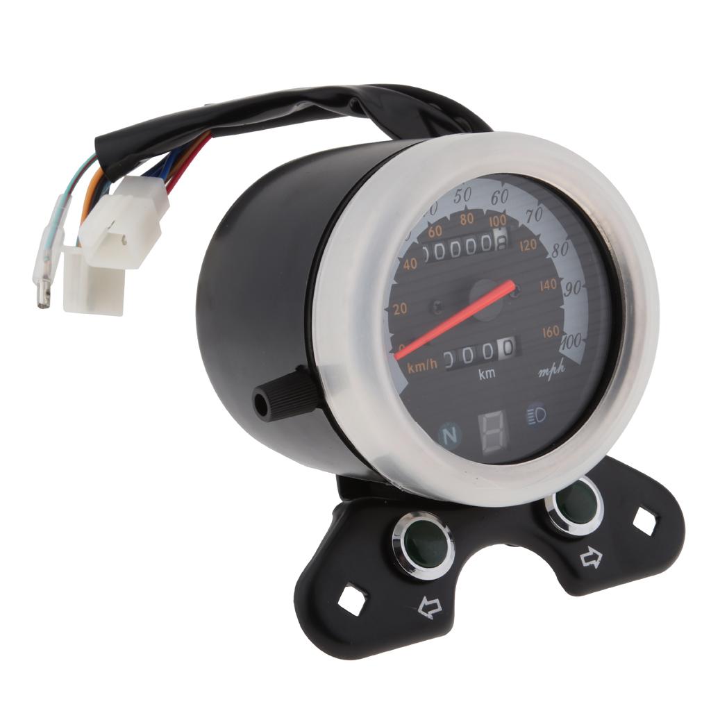 Speedo Meter Gear Digital Display Gauge Tachometer For  CG125