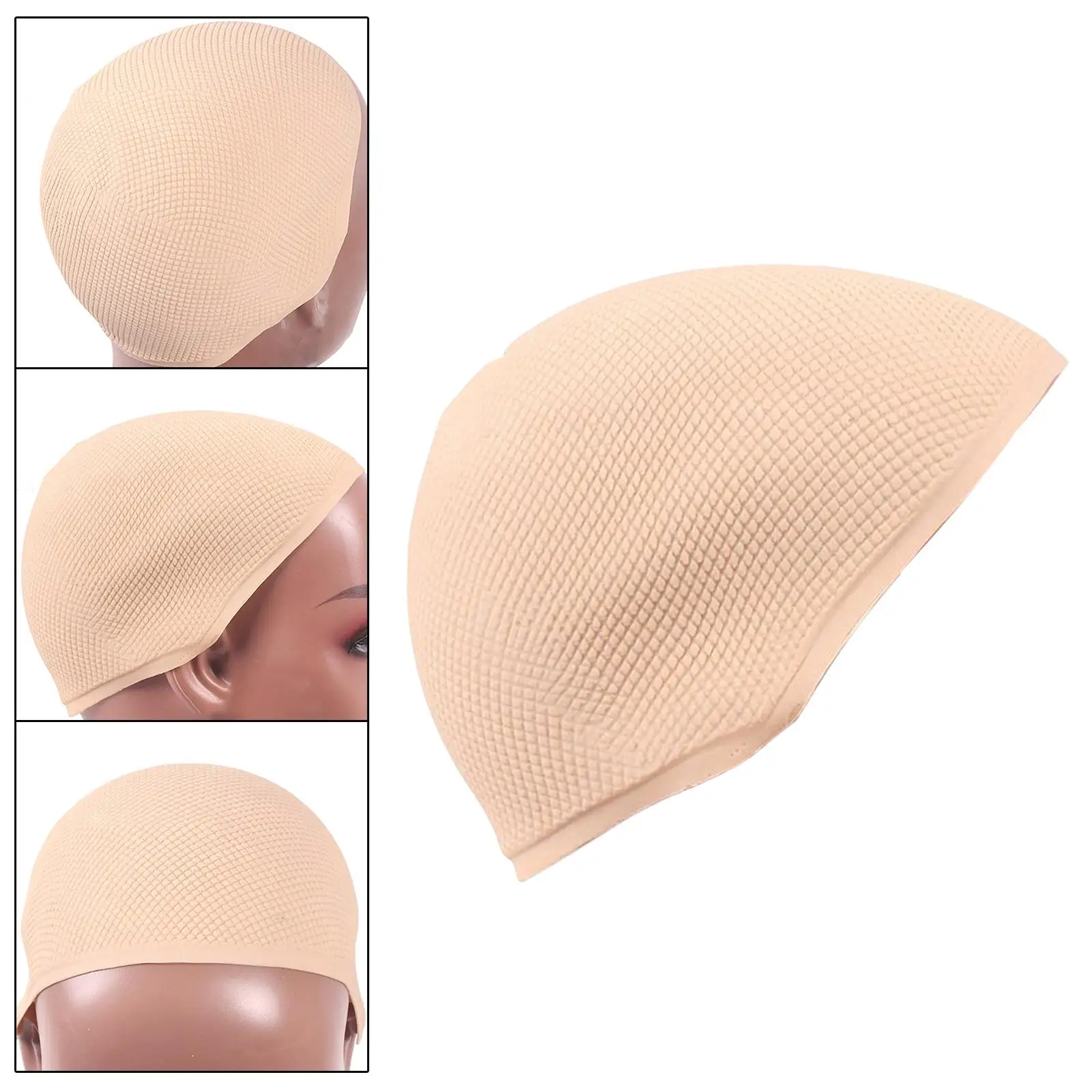 Universal Silicone caps for Mannequin Head Display Wigs Non Slip Silicone Cap