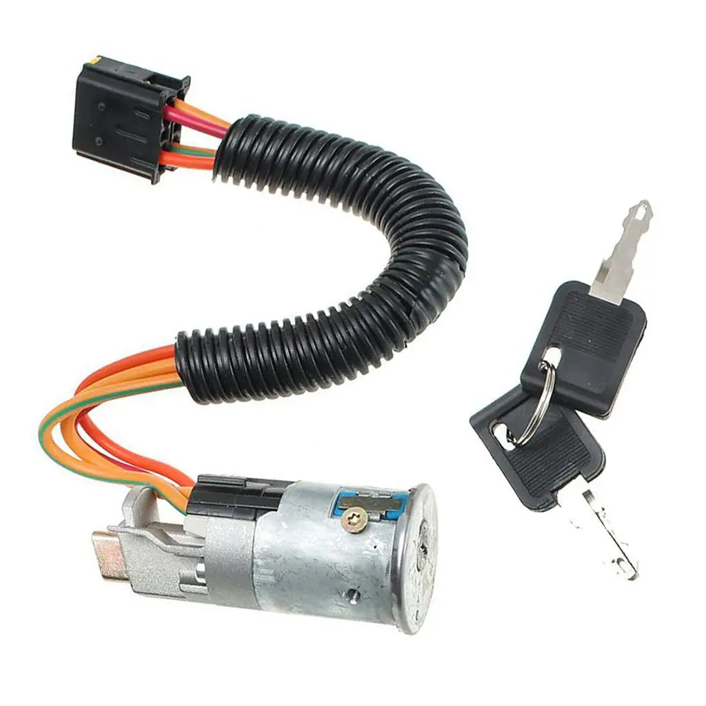 80mm X 37mm Ignition Switch with 2 Pieces Key for Round Hole,  - .