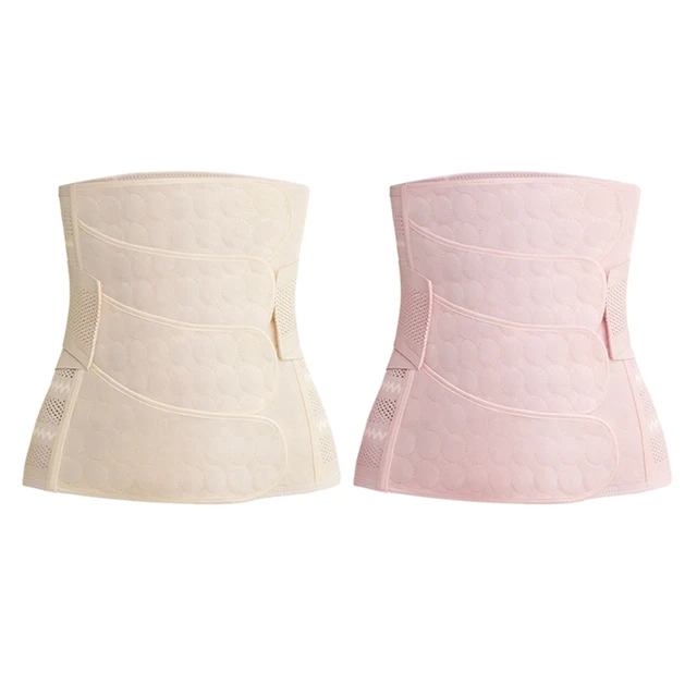 Postpartum Belly Band Abdominal Binder Belly Wrap C section Recovery Belt  Back Support Waist Shapewear Compression Wrap