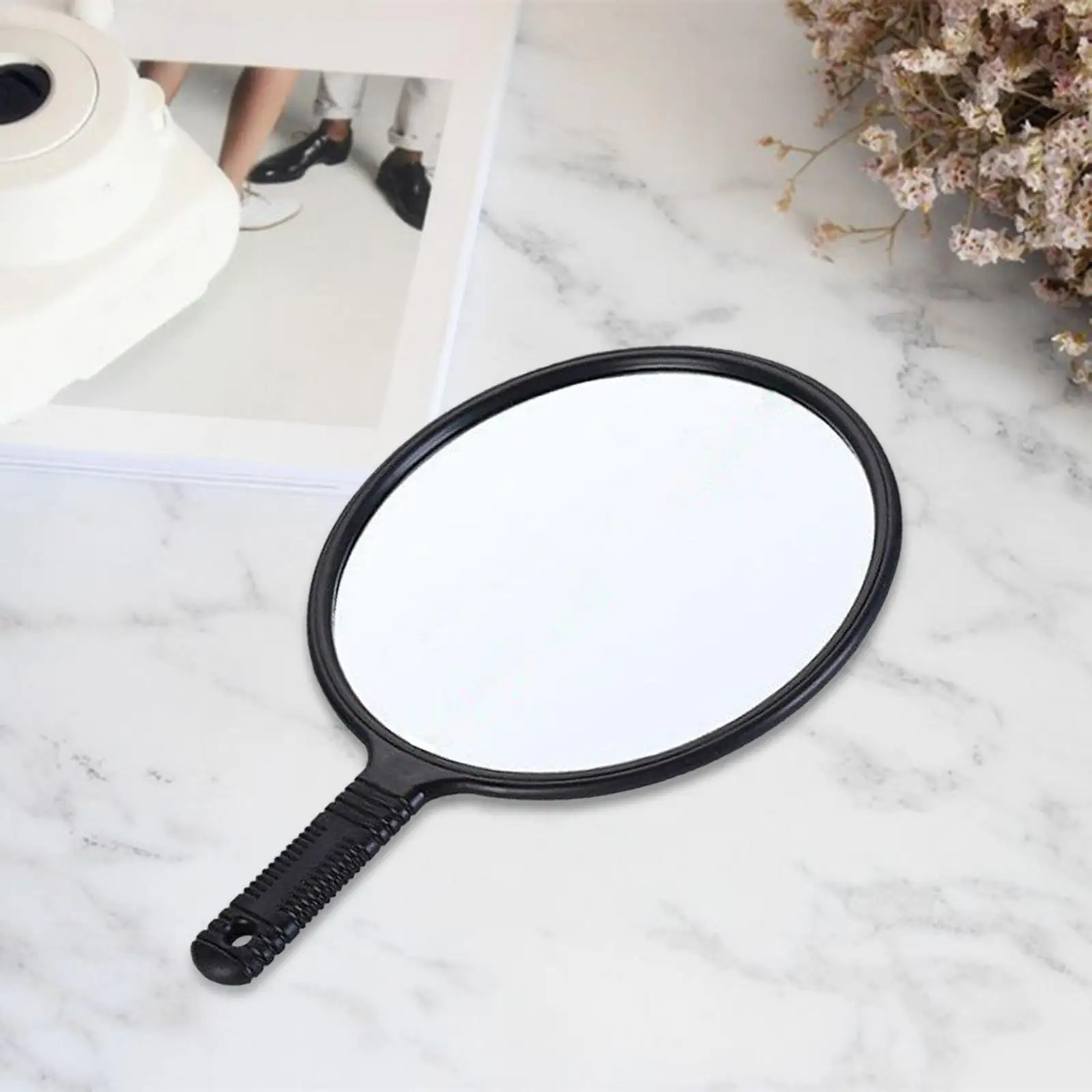 Hand Mirror with Handle with Hanging Hole 9