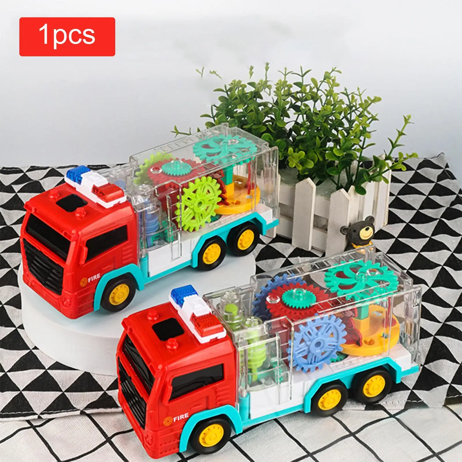 Car Truck Toys Preschool Learning Toys with Light Vehicles for Gifts