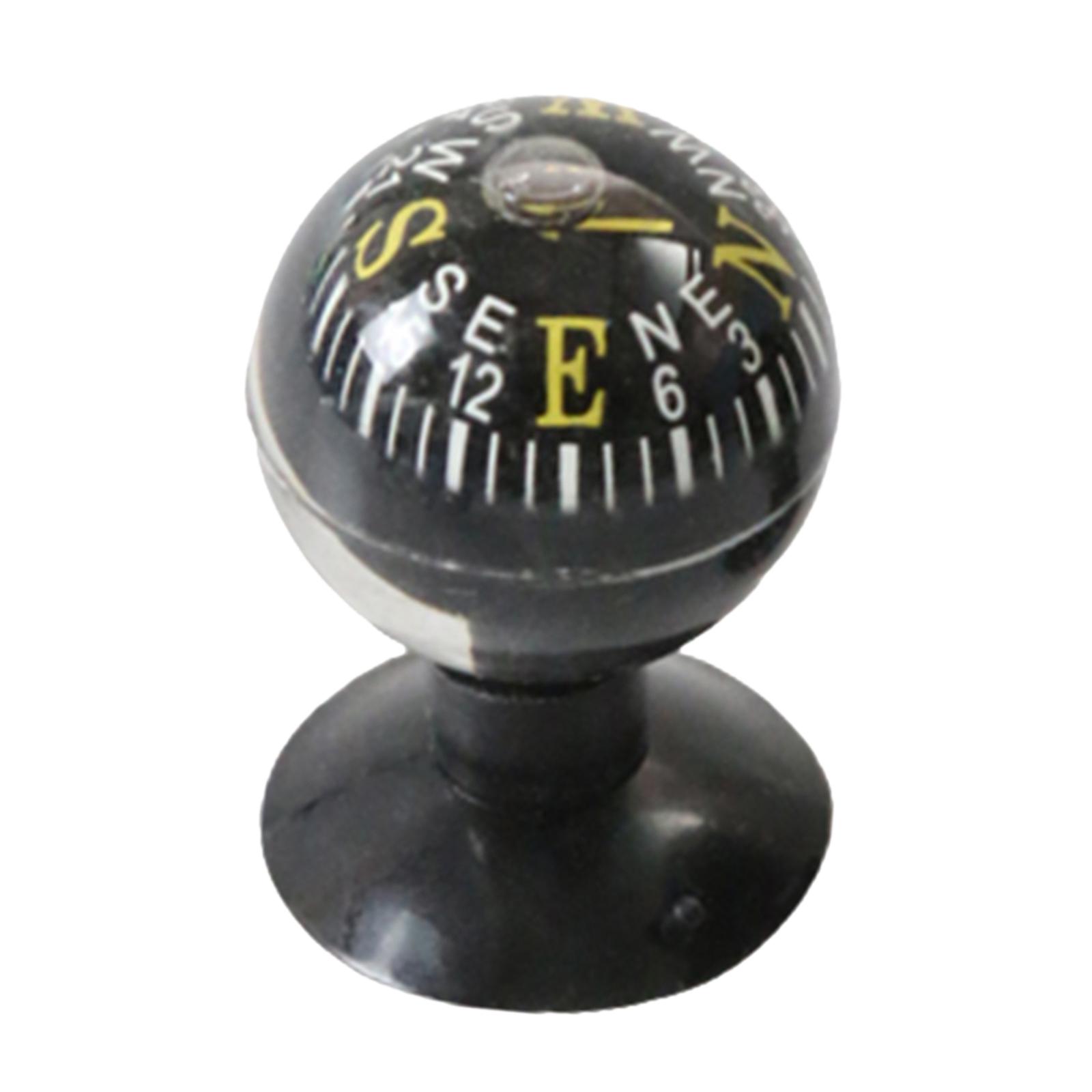 Car Ball Compass Dashboard Dash Compass for Marine Boat Random Color