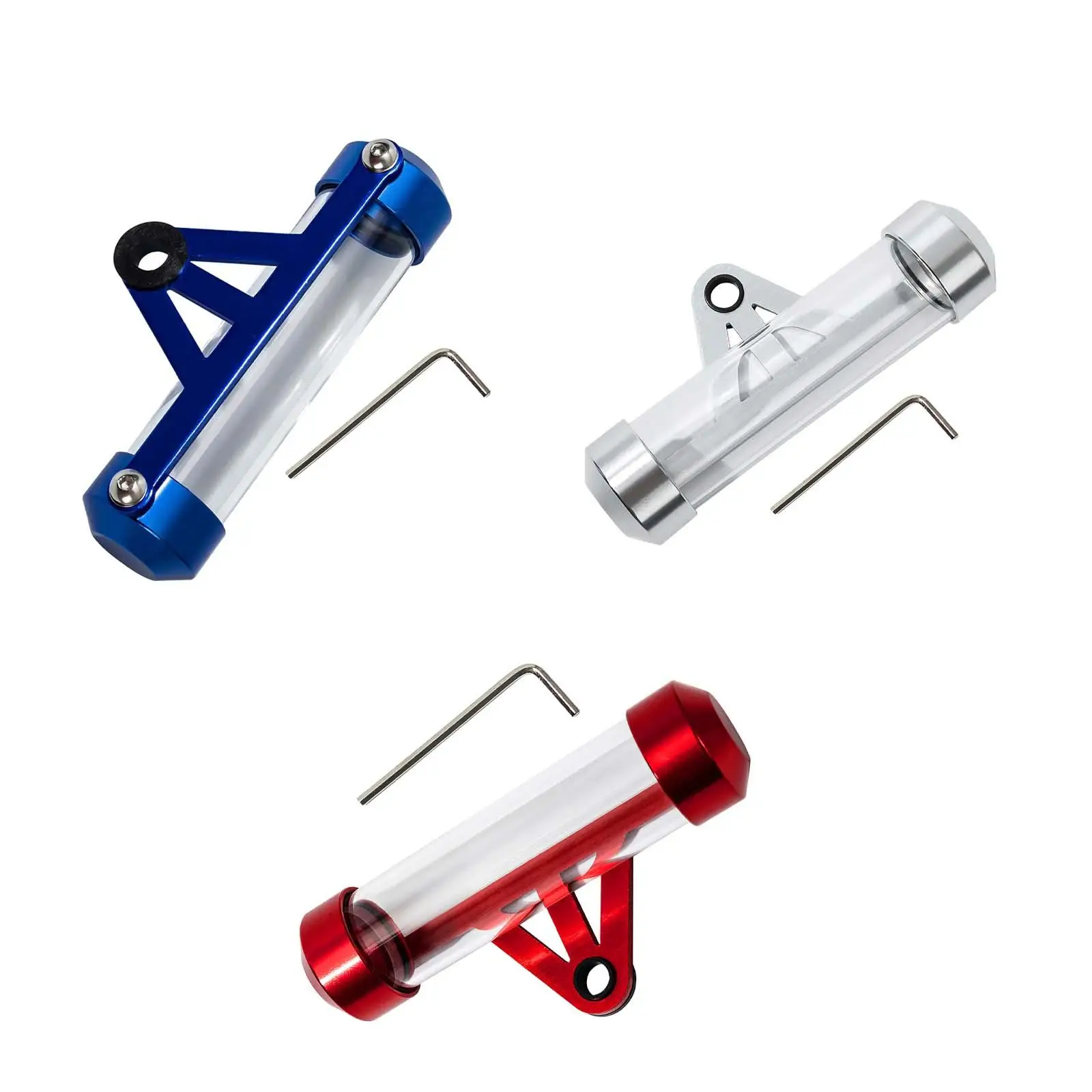 Universal Motorcycle Secure Tax Tube Holder Made of Aluminium Alloy and Glass Pratical Multifunctional Motorbike Accessories