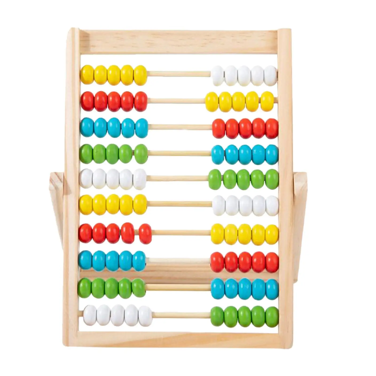 Wooden Abacus Educational Counting Frames Toy 100 Beads Math Learning Math Counting Frame Educational Toy for Boys