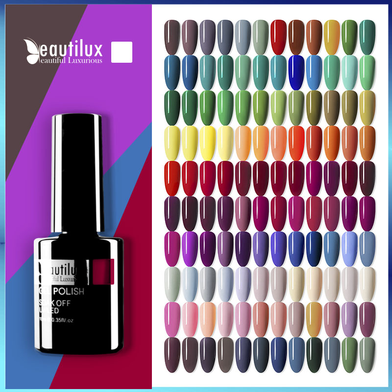 Best of Beautilux Gel Nail Polish AC Colors Professional UV LED Salon Nails Art Gels Varnish Soak Off Semi Permanent Nail Lacquer 10ml Reviews & Tips