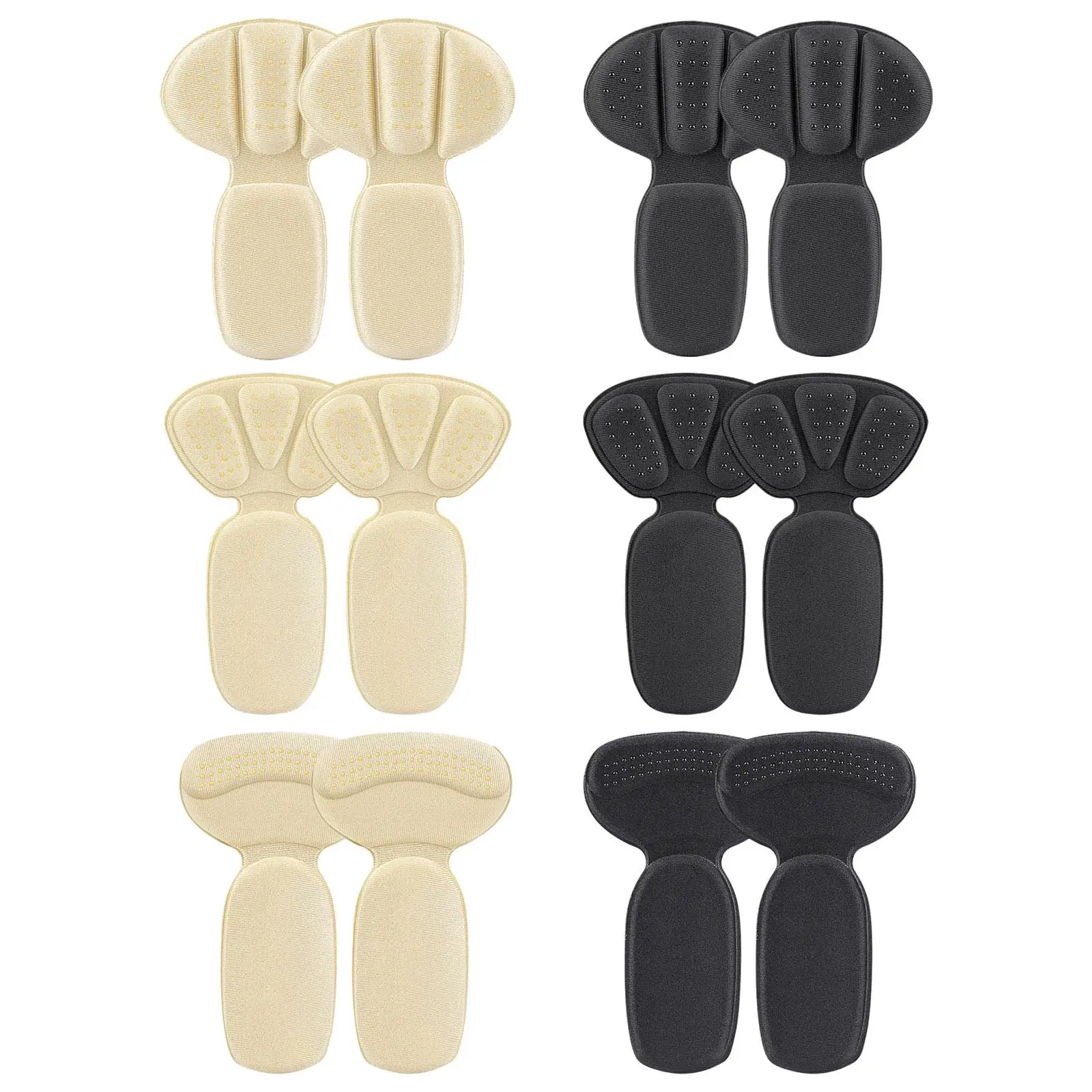 2 in 1 Heel Cushion Pads Soft Anti Slip Shoe Heel Insoles Portable Wear Resistant Loose Shoes Feet Pad Durable Heel Grips Liner